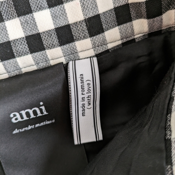 AMI PARIS Gingham Midi Skirt - Picture 7 of 12